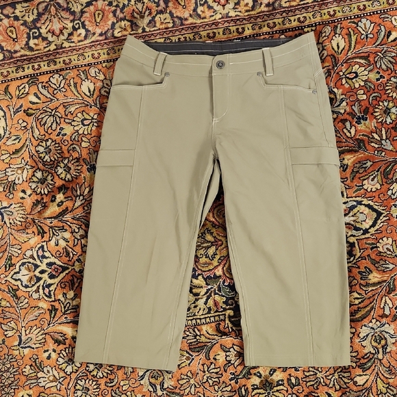Kuhl Pants - Kühl Olive Green Capri Hiking Pants 10